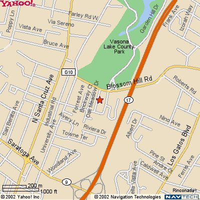 Los Gatos Dental map